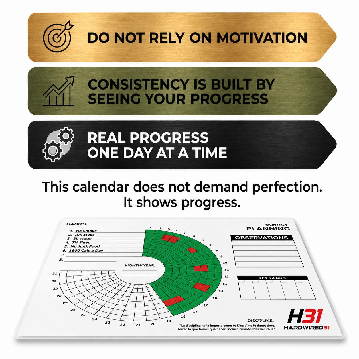 Hardwired31: 31-Day Discipline Tracker